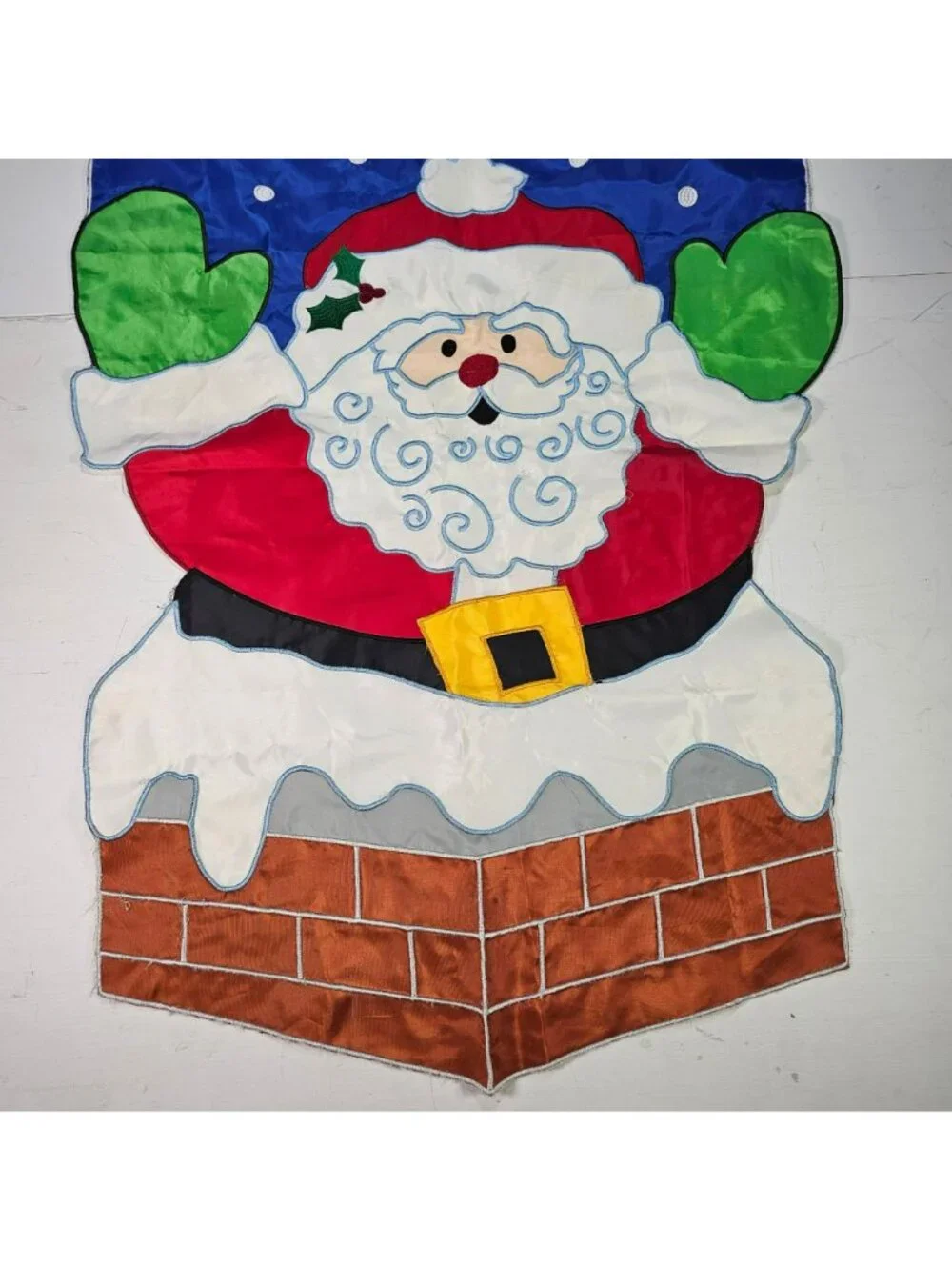 Here Comes Santa Outdoor Christmas Garden Flag Banner 38x27